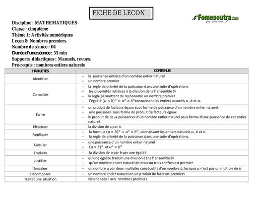 Cours DE MATHS 5 ième APC BY TEHUA