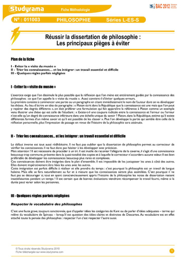 215 Réussir la dissertation de philosophie