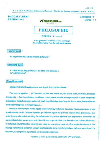 Bac a1 a2 philo 2011 by TEHUA