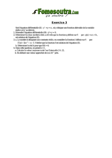 TP 3 Equations différentielles 1er ordre - niveau Terminale Scientifique