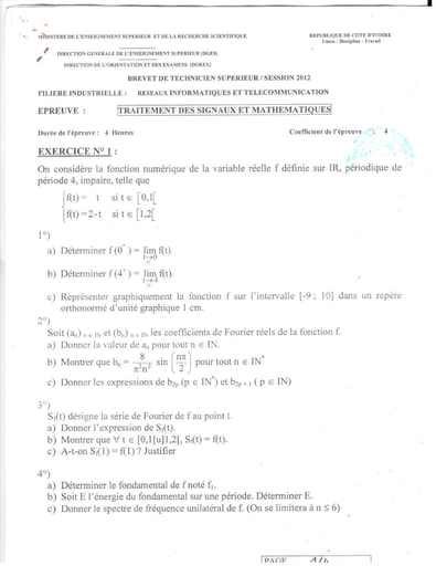 Traitement des signaux et mathematique bts 2012 (1)