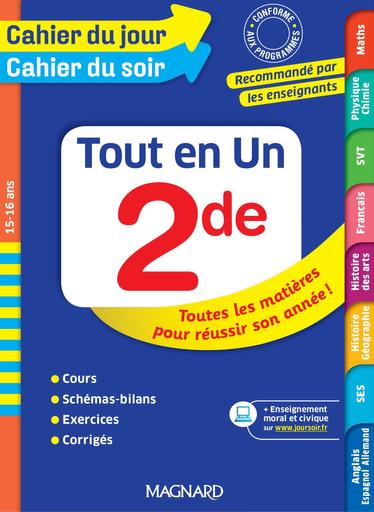 Cahier du jour Cahier du soir tout en Un 2nde by Tehua