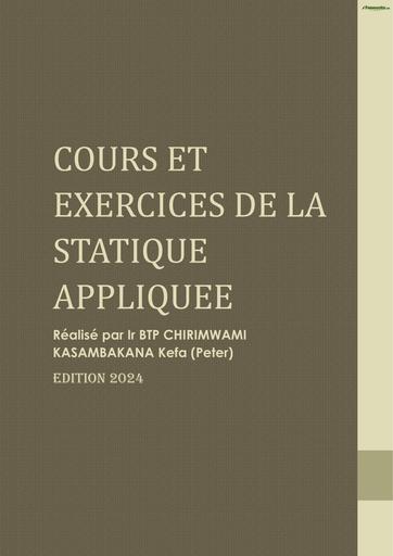 BTP Cours et exercices corrigé de la Statique Appliquée BY TEHUA