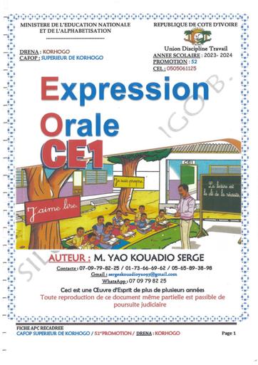 PRIMAIRE EXPRESSION ORALE CE1 BY TEHUA