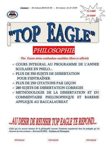 Document philosophie Tle Top eagle très bon cours exo corro by Tehua