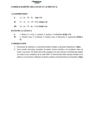 CORRIGE  BEPC 3ième ESPAGNOL ET EDHC by TEHUA