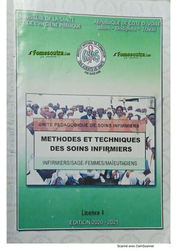 DOC DE COURS TECHNIQUE de SOINS INFIRMIERS INFAS by TEHUA