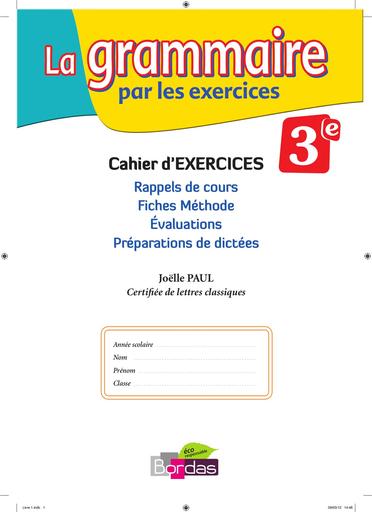 La grammaire par exercice 3e by Tehua