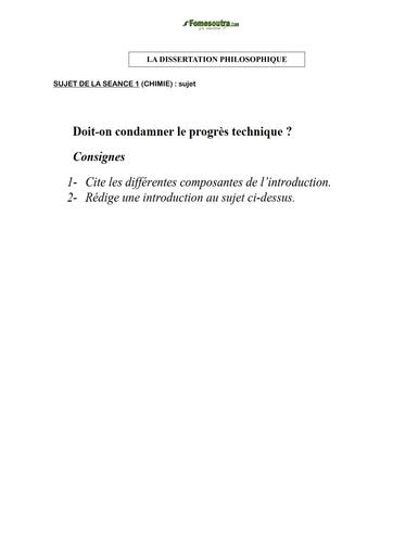COURS DE VACANCES PHILO Tle SUJET 1 (LA DISSERTATION PHILOSOPHIQUE)