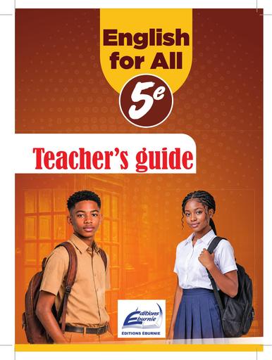 LIVRE English for all 5e TEACHER'S GUIDE BY TEHUA