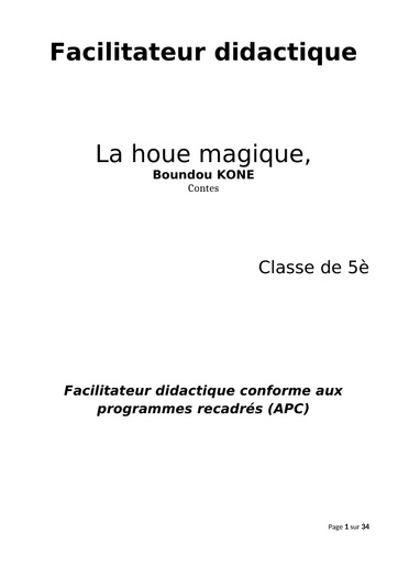 Facilitateur la houe magique by Tehua