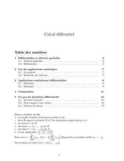 19   Calcul différentiel