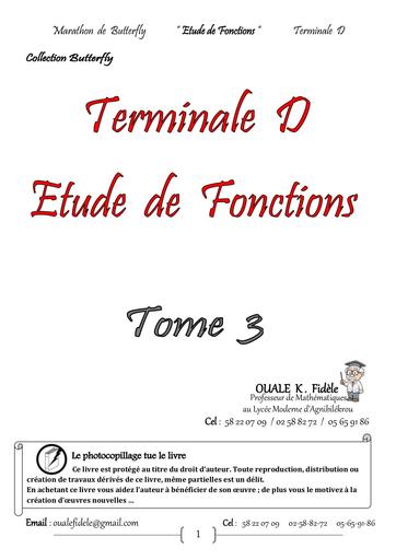 Maths Tle D tome 3 by Tehua