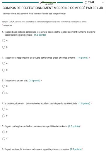 INFAS COMPOS DE PERFECTIONNEMENT MEDECINE by TEHUA