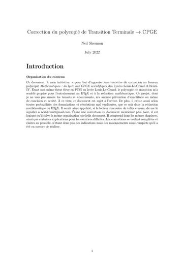 Correction poly de Transition Tale  CPGE 49