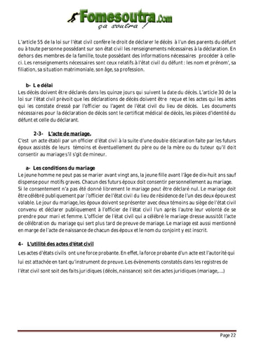 Les personnes morales et l’état civil (suite) - Droit 2nd G1 et G2