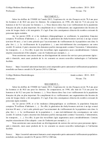 SUPPORT GEO Tle THEME 2 L2 DOC5