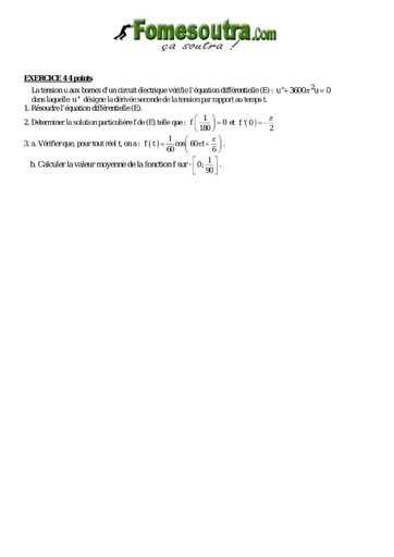 TP 13 équations différentielles maths niveau Terminale D