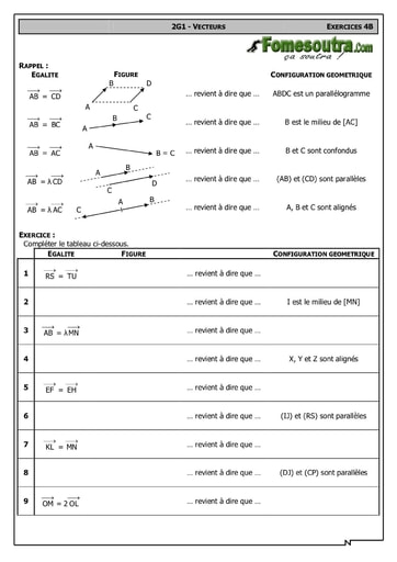 Les Vecteurs 3 - Maths 2nd F2
