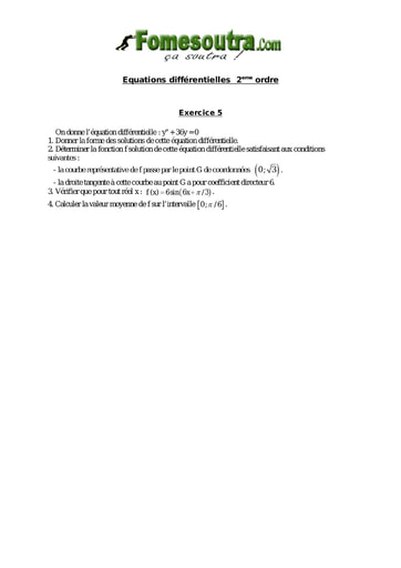 TP 15 Equations différentielles 1er ordre - niveau Terminale Scientifique