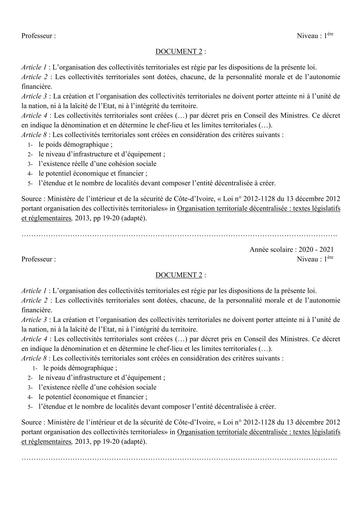 HISTOIRE GEOGRAPHIE 1ière DOCUMENT 2 by TEHUA