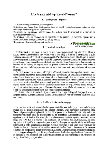 Le langage est-il le propre de l’homme ? Cours de philosophie