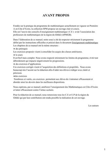 COURS DE MATHS 2nde A BY TEHUA