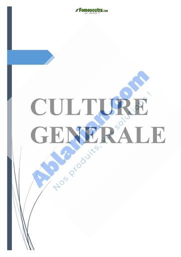 ENA CULTURE GENERAL CORRIGE by TEHUA
