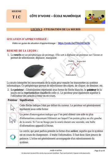 TIC 6ème L2