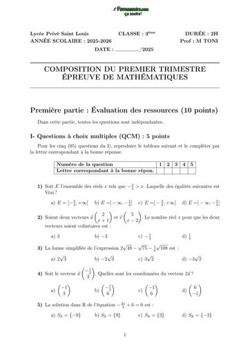 COMPO MATHS 3ème LPSL BY Tehua