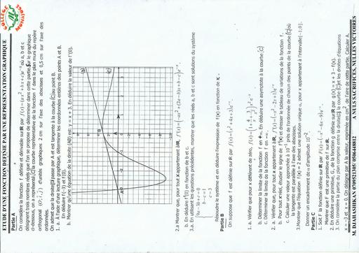 MATHS SUJET PREPABAC n°9 SERIES B et D 2023 DJAHASHIKAN