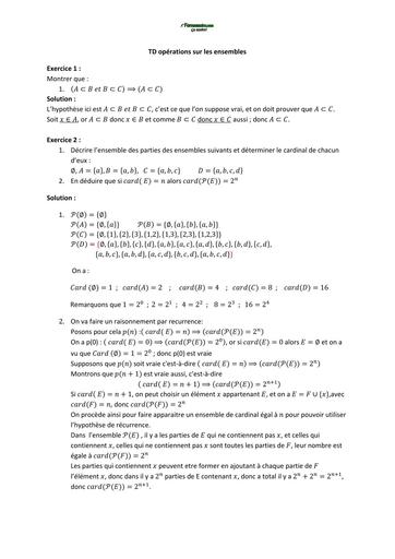 TD3 Algèbre 1 MI L1 BY TEHUA