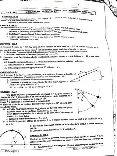 Compilation de devoirs et Interro de Physique-Chimie Terminale C lycée scientifique de Yamoussoukro 2021 2022