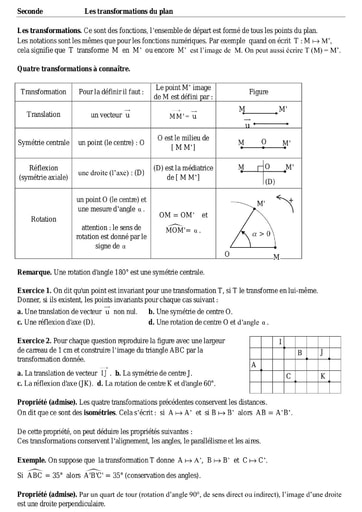 2 cours ex transf