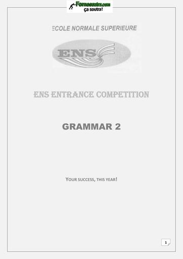 PREPA ENS GRAMMAR 2 BY TEHUA