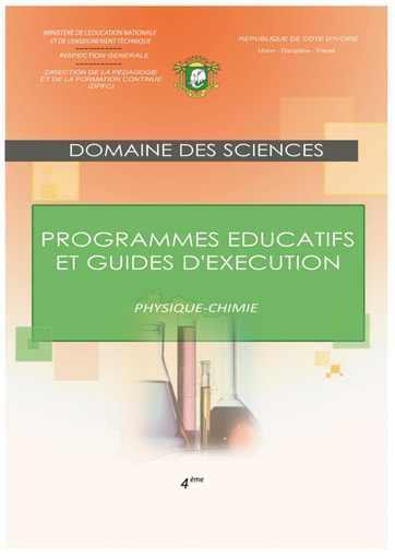 Programmes éducatifs et guides d’exécution SVT 4eme