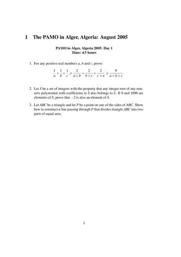 MATHS SUJET OPAM 2005 by DJAHA