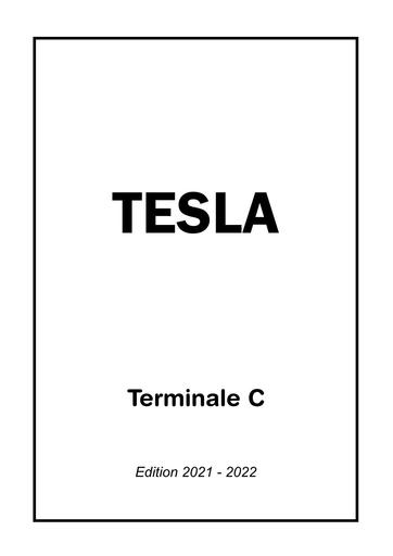 LIVRE DE PC NIVEAU Tle D Tesla COURS ET EXO BY TEHUA