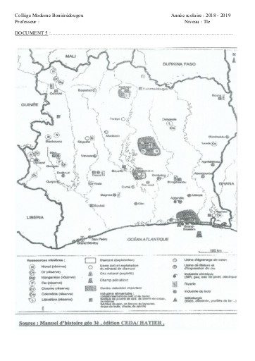 SUPPORT GEO Tle THEME 1 L2 DOC5