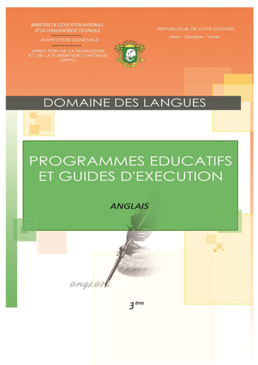 Programmes éducatifs et guides d’exécution Anglais 3eme