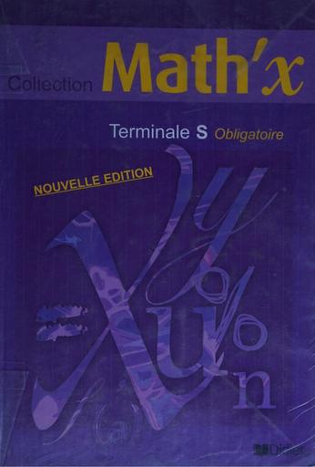 COLLECTION Math'x Terminale S Obligatoire BY TEHUA