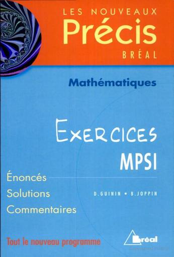 Precis maths exos maths mpsi