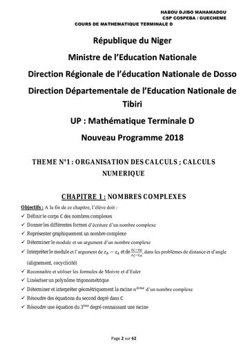 Cours Maths Tle D Apc by Tehua