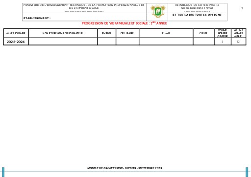 VFS TRANSVERSALE BT TERTIAIRE 1,2,3 ANNEE