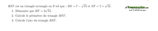 Calcul mental (3) - Racine carrée -  maths 3eme