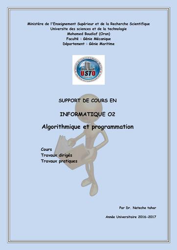 Info Support de cours Algorithme by Tehua