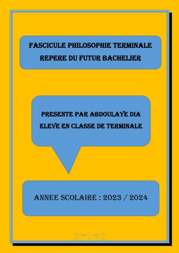 MON FASCICULE PHILO Tle A 2 by Tehua