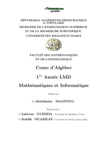 Cours+Algèbre+1 by TEHUA