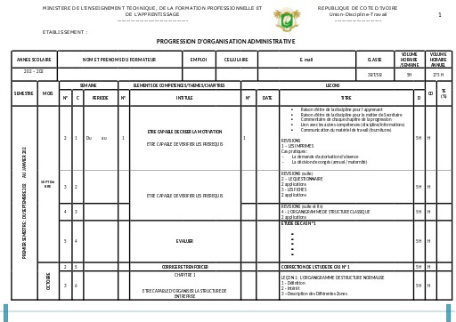 3BT ORGANISATION ADMINISTRATIVE