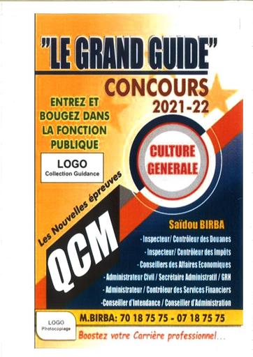 Concours CULTURE GENERALLE GRAND GUIDE